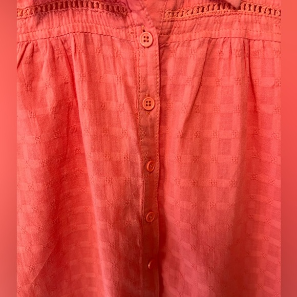 PONY TAILS ORANGE CASUAL BLOUSE SIZE 4 - Picture 4 of 6